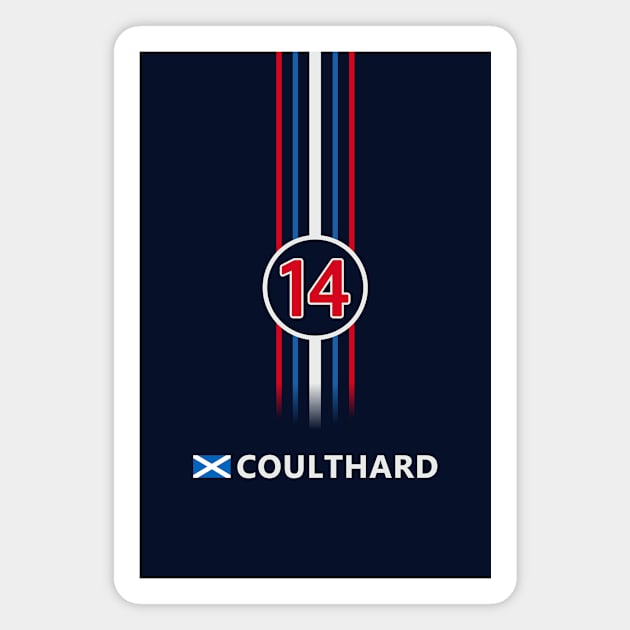 F1 2007 - #14 Coulthard Magnet by sednoid